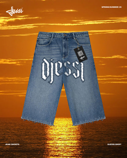 Blue/White Djessi Jorts