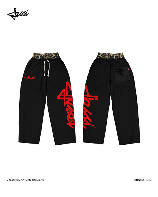 Signature Joggers Red/Black